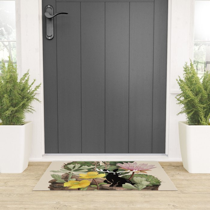 Tiny Jackalope Welcome Mat Gallery Image 3