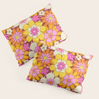 Vintage hand drawn flower art pattern Pillow Sham Gallery Image 3