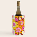 Vintage hand drawn flower art pattern Wine Chiller Gallery Image 2
