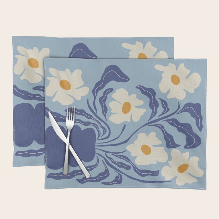 Blue moon flower-pot  Placemat Gallery Image 1
