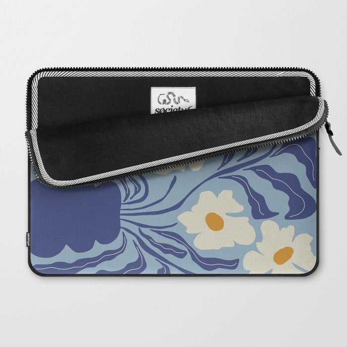 Blue moon flower-pot  Laptop Sleeve Gallery Image 2