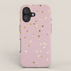 Pink and Gold Stars iPhone Case Gallery Image 1