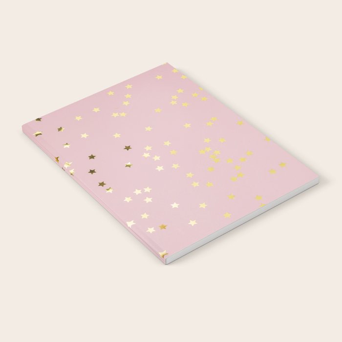 Pink and Gold Stars Notebook Gallery Image 2