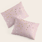 Pink and Gold Stars Pillow Sham Gallery Image 3