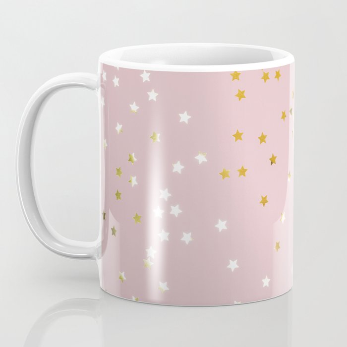 Pink and Gold Stars Coffee Mug Gallery Image 3