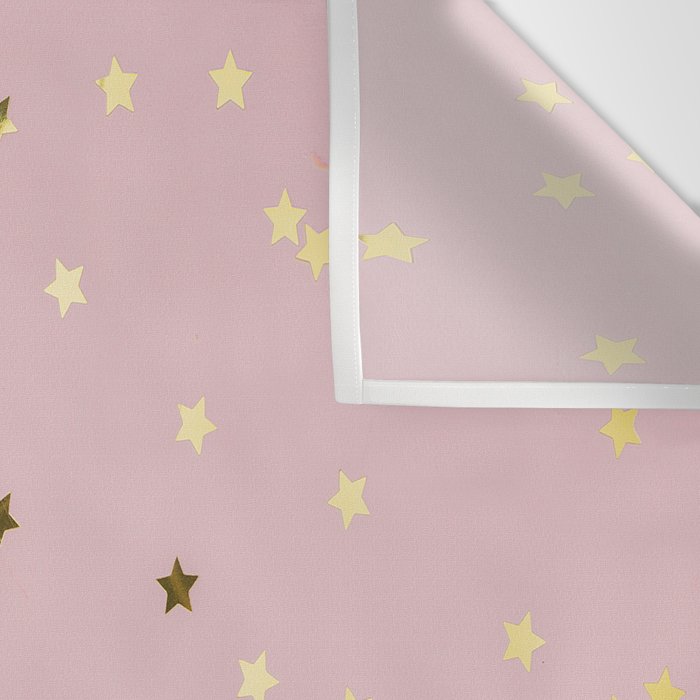 Pink and Gold Stars Wall Tapestry Gallery Image 3