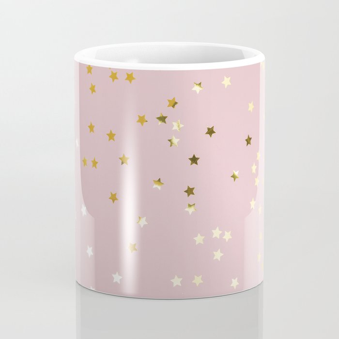 Pink and Gold Stars Coffee Mug Gallery Image 4