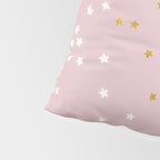 Pink and Gold Stars Pillow Sham Gallery Image 4