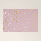 Pink and Gold Stars Welcome Mat Gallery Image 1