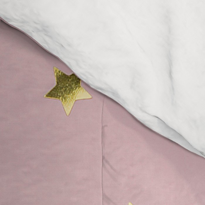 Pink and Gold Stars Comforter Gallery Image 4
