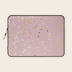 Pink and Gold Stars Laptop Sleeve Gallery Image 1