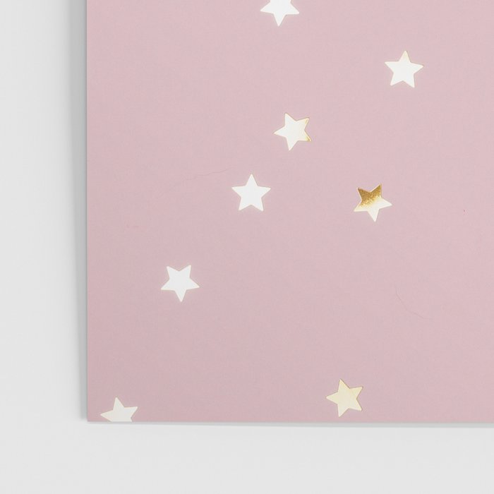 Pink and Gold Stars Poster Gallery Image 3