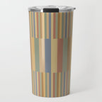 Mixed Stripes Pattern XXI Pastel Vintage Travel Mug Gallery Image 1