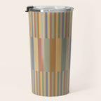 Mixed Stripes Pattern XXI Pastel Vintage Travel Mug Gallery Image 3