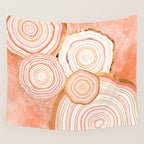 Coral Agate Abstract Wall Tapestry Gallery Image 4