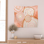 Coral Agate Abstract Wall Tapestry Gallery Image 2