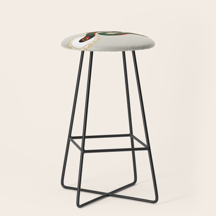 Snake and flowers Stool Gallery Image 1