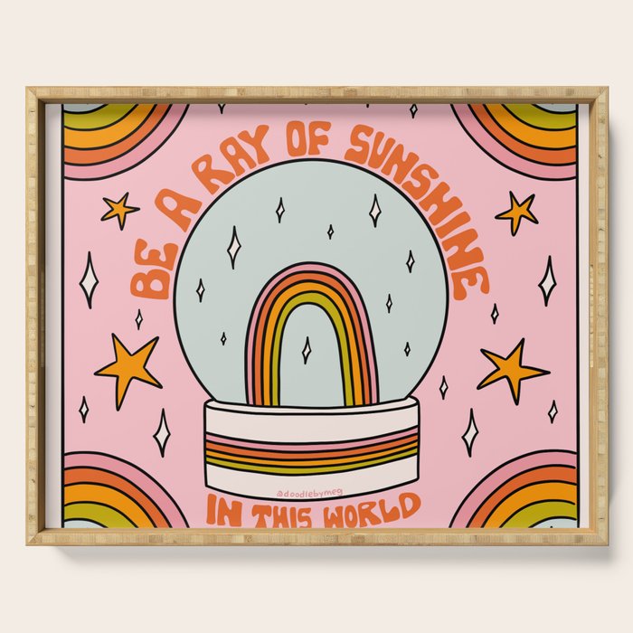 Be A Ray of Sunshine Serving Tray Gallery Image 1