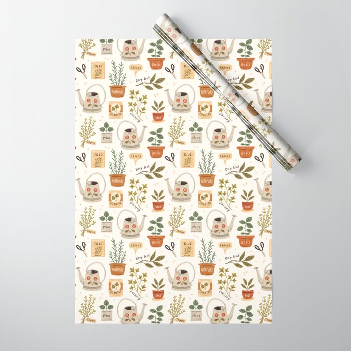 Herb Garden Wrapping Paper Gallery Image 1