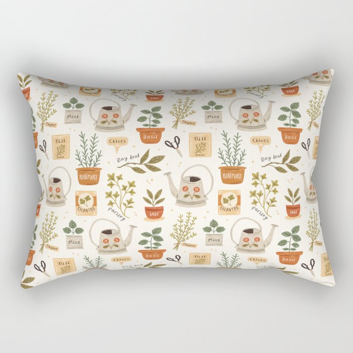Herb Garden Rectangular Pillow Gallery Image 2
