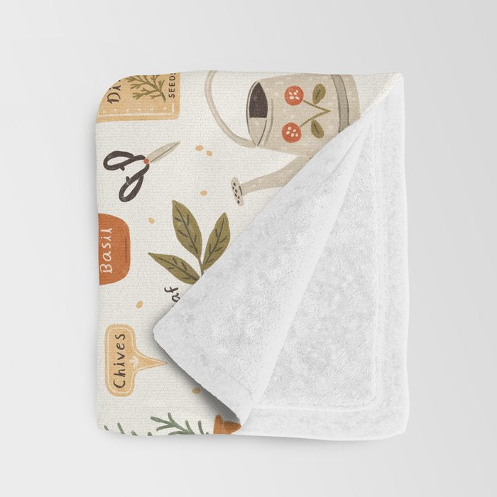 Herb Garden Throw Blanket Gallery Image 3