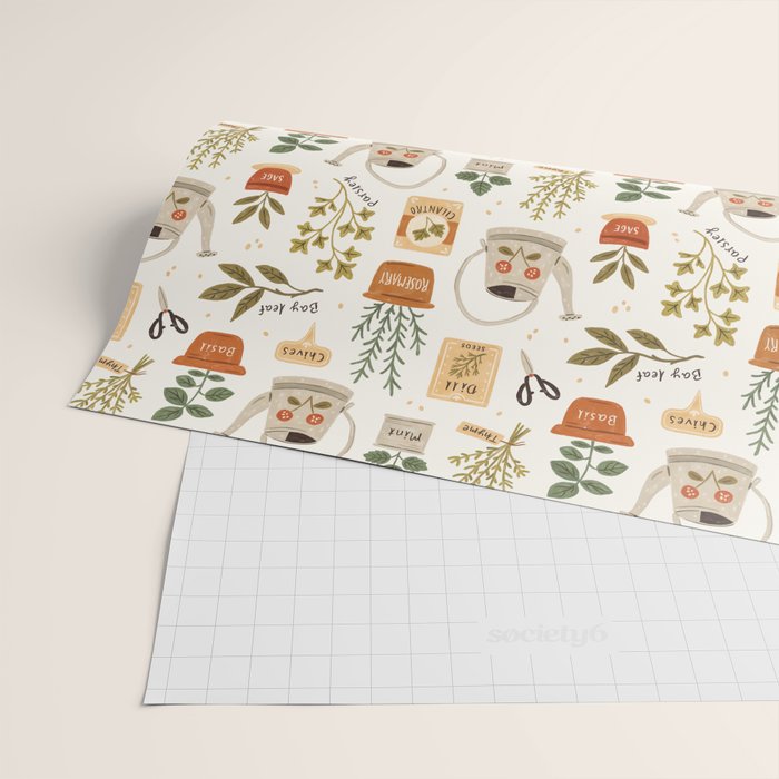 Herb Garden Wrapping Paper Gallery Image 2