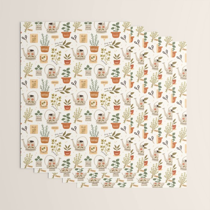 Herb Garden Wrapping Paper Gallery Image 3
