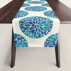 Petal Burst - Turquoise Table Runner Gallery Image 1