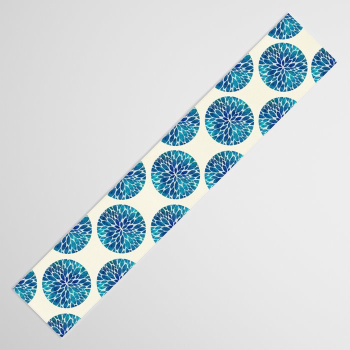 Petal Burst - Turquoise Table Runner Gallery Image 3