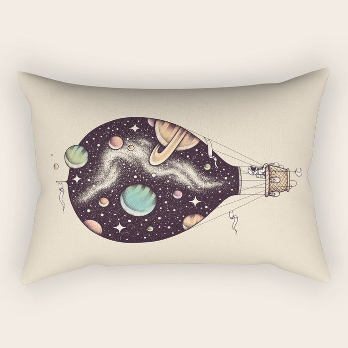 Interstellar Journey Rectangular Pillow Gallery Image 2