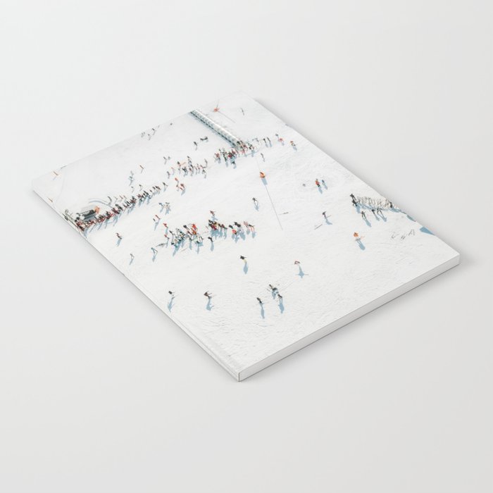 Aerial shot of ski resort Notebook Gallery Image 2