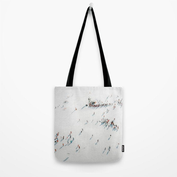 Aerial shot of ski resort Tote Bag Gallery Image 2