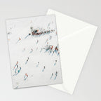 Aerial shot of ski resort Stationery Card Gallery Image 2