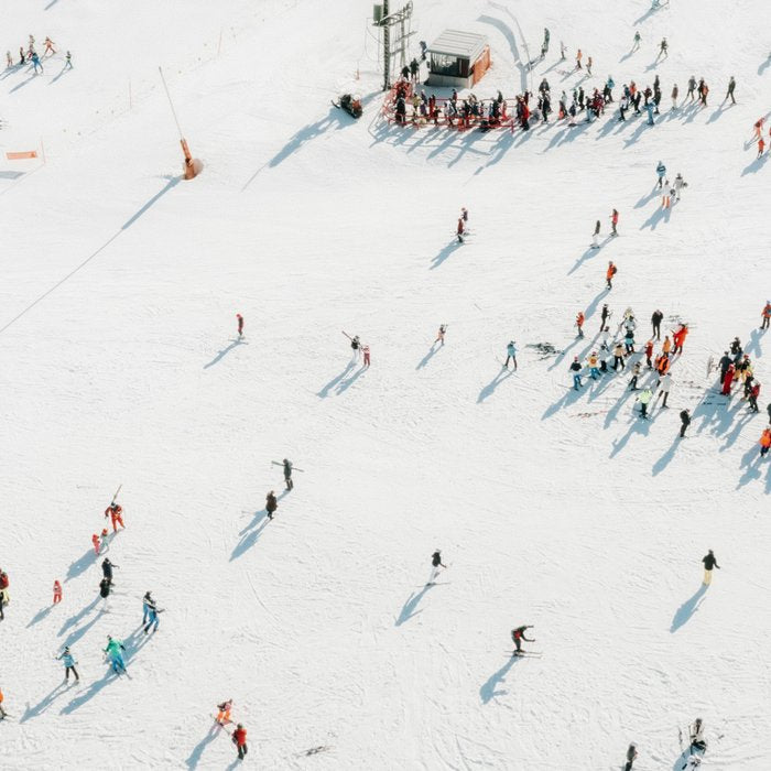 Aerial shot of ski resort Coffee Mug Gallery Image 2