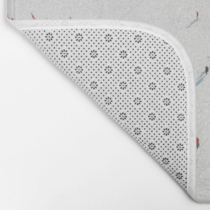 Aerial shot of ski resort Bath Mat Gallery Image 2