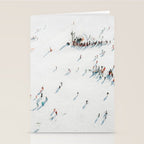 Aerial shot of ski resort Stationery Card Gallery Image 2