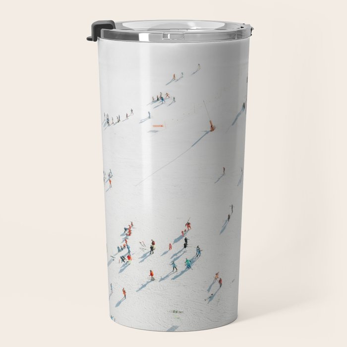 Aerial shot of ski resort Travel Mug Gallery Image 3