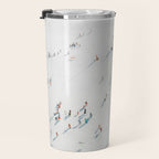 Aerial shot of ski resort Travel Mug Gallery Image 3