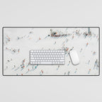 Aerial shot of ski resort Desk Mat Gallery Image 1