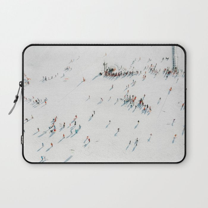 Aerial shot of ski resort Laptop Sleeve Gallery Image 1