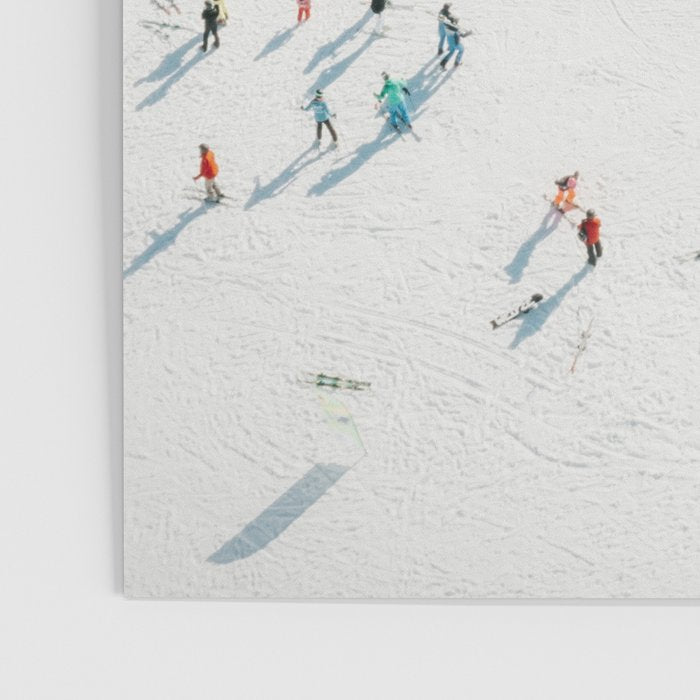 Aerial shot of ski resort Poster Gallery Image 3