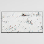 Aerial shot of ski resort Desk Mat Gallery Image 3