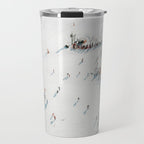 Aerial shot of ski resort Travel Mug Gallery Image 1