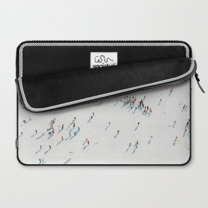 Aerial shot of ski resort Laptop Sleeve Gallery Image 2