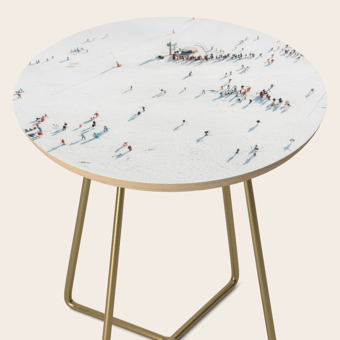 Aerial shot of ski resort Side Table Gallery Image 2