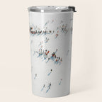 Aerial shot of ski resort Travel Mug Gallery Image 2