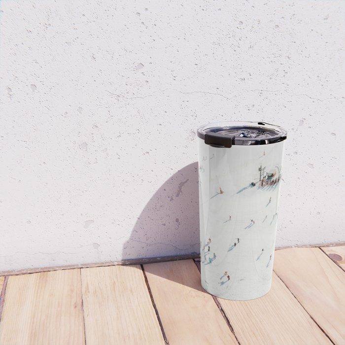 Aerial shot of ski resort Travel Mug Gallery Image 4