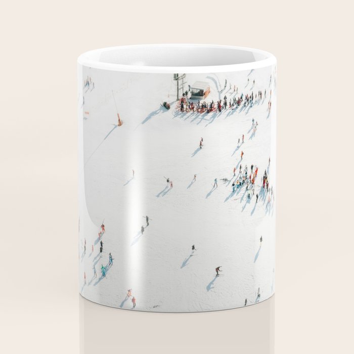 Aerial shot of ski resort Coffee Mug Gallery Image 4