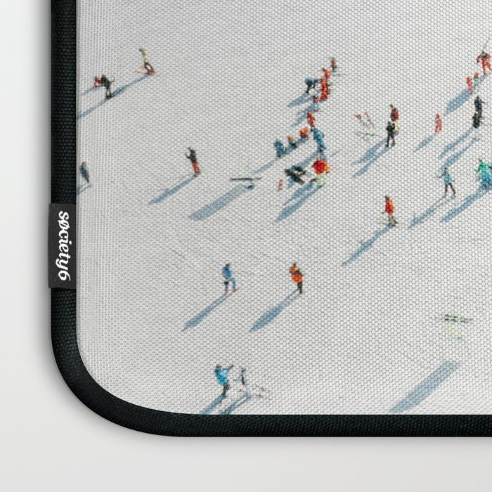 Aerial shot of ski resort Laptop Sleeve Gallery Image 3