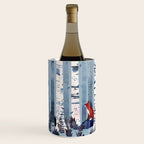 The Birches (in Blue) Wine Chiller Gallery Image 1